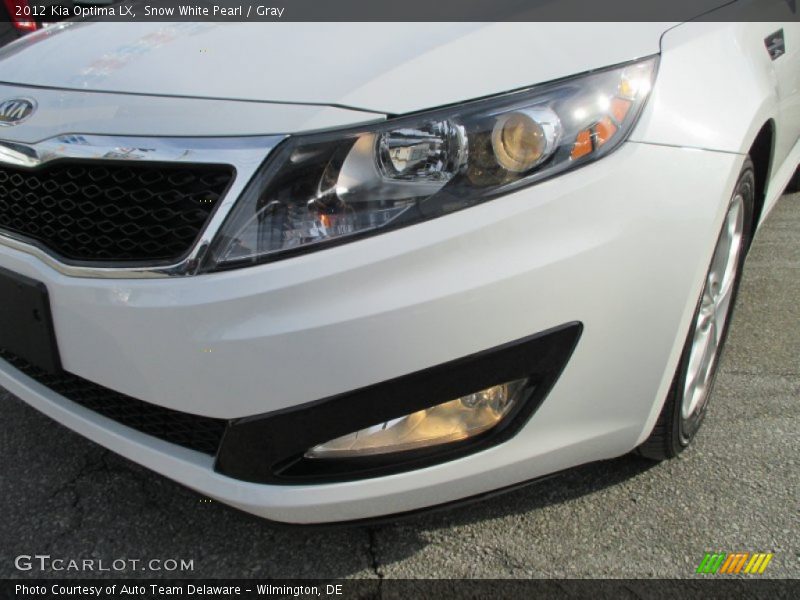 Snow White Pearl / Gray 2012 Kia Optima LX