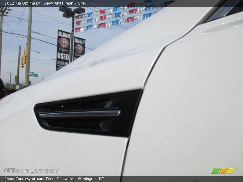 Snow White Pearl / Gray 2012 Kia Optima LX