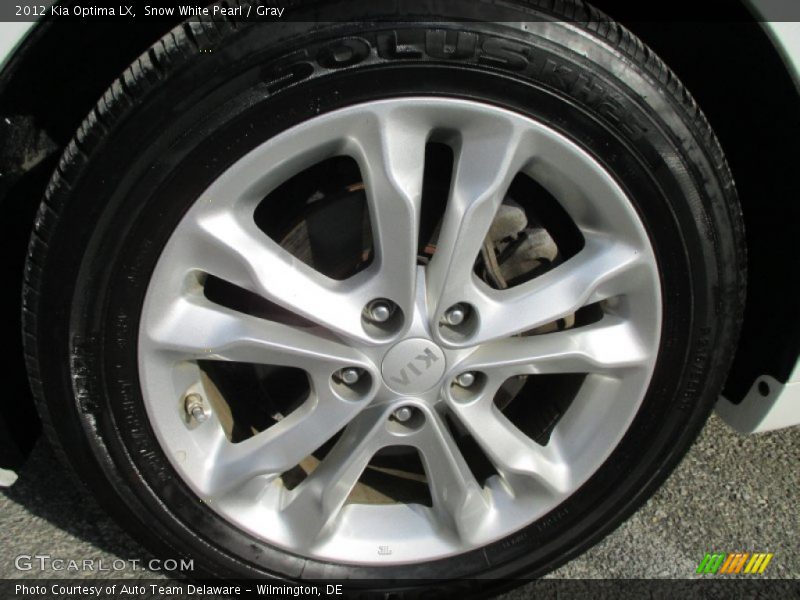 Snow White Pearl / Gray 2012 Kia Optima LX