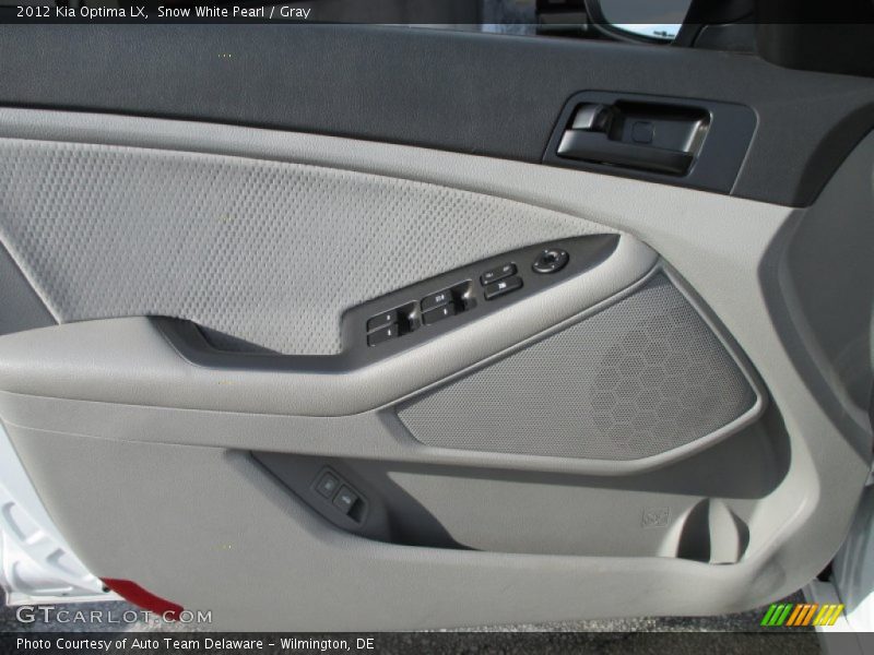 Snow White Pearl / Gray 2012 Kia Optima LX