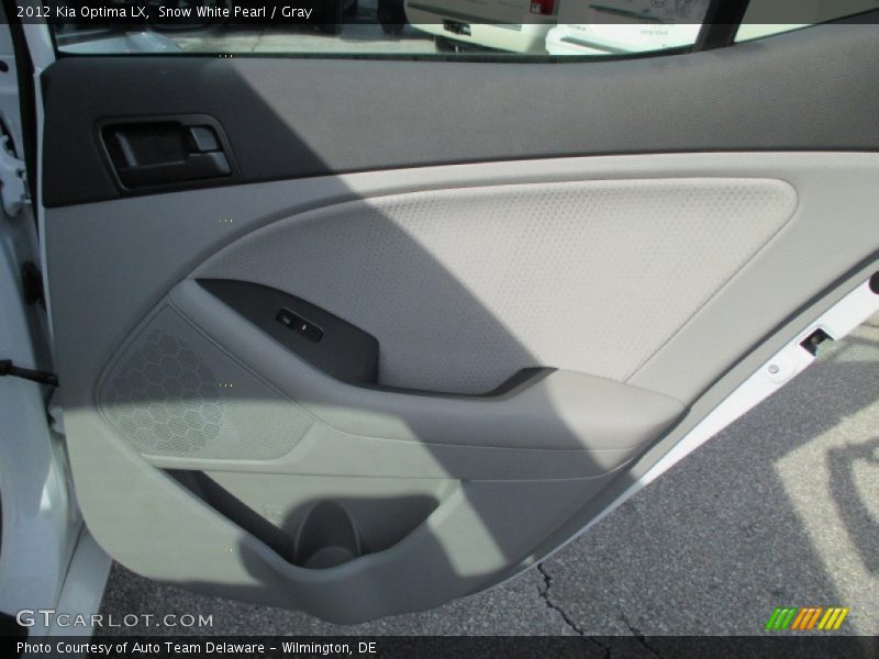 Snow White Pearl / Gray 2012 Kia Optima LX