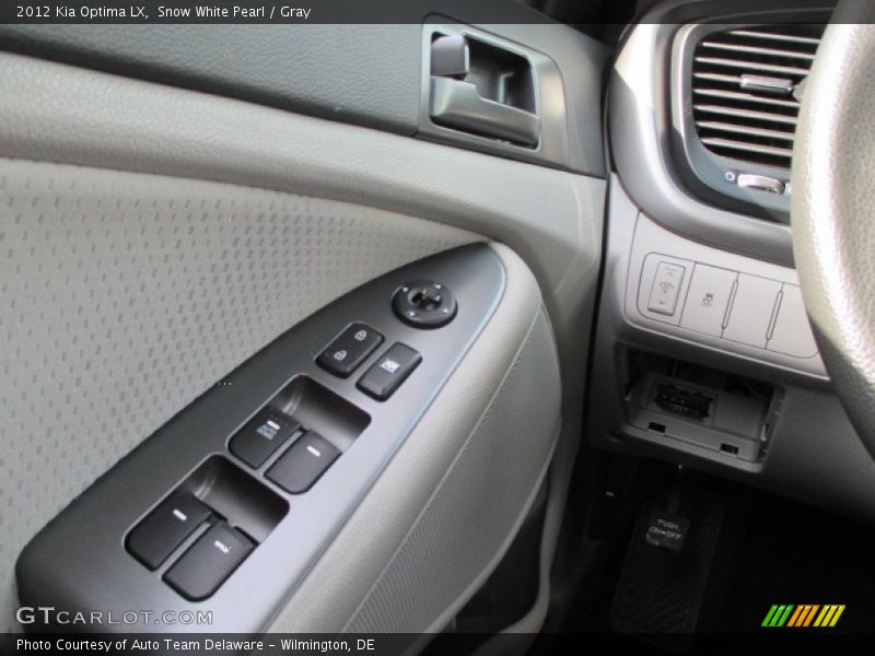 Snow White Pearl / Gray 2012 Kia Optima LX
