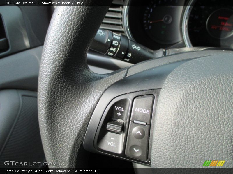 Snow White Pearl / Gray 2012 Kia Optima LX