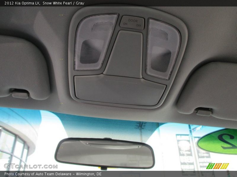 Snow White Pearl / Gray 2012 Kia Optima LX
