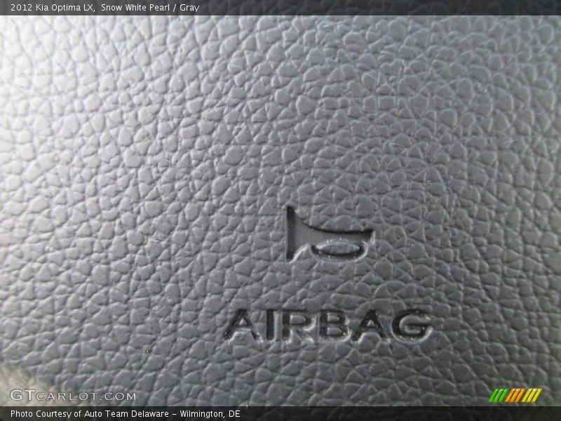 Snow White Pearl / Gray 2012 Kia Optima LX