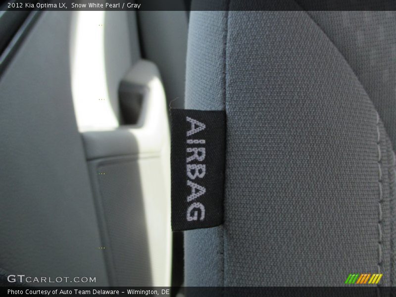 Snow White Pearl / Gray 2012 Kia Optima LX