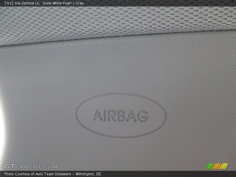 Snow White Pearl / Gray 2012 Kia Optima LX