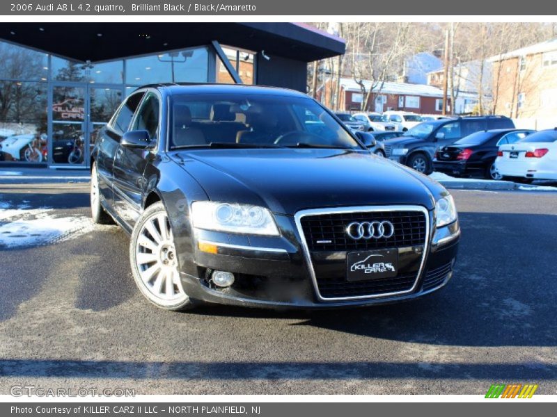 Brilliant Black / Black/Amaretto 2006 Audi A8 L 4.2 quattro