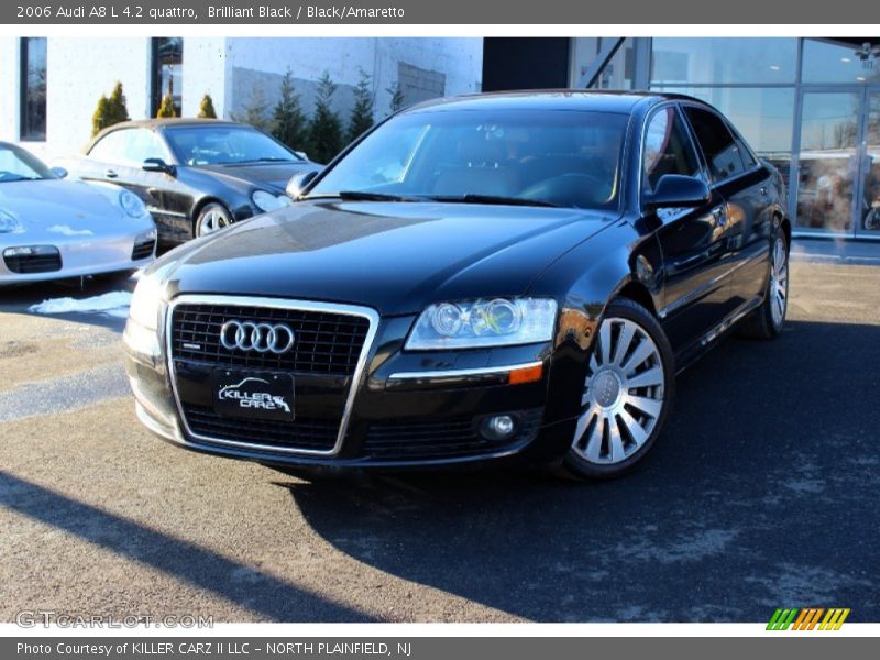 Brilliant Black / Black/Amaretto 2006 Audi A8 L 4.2 quattro
