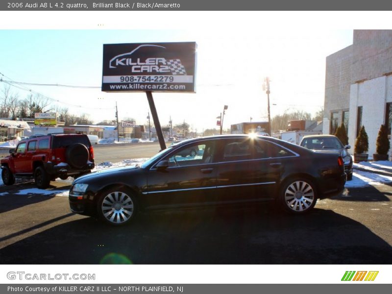 Brilliant Black / Black/Amaretto 2006 Audi A8 L 4.2 quattro