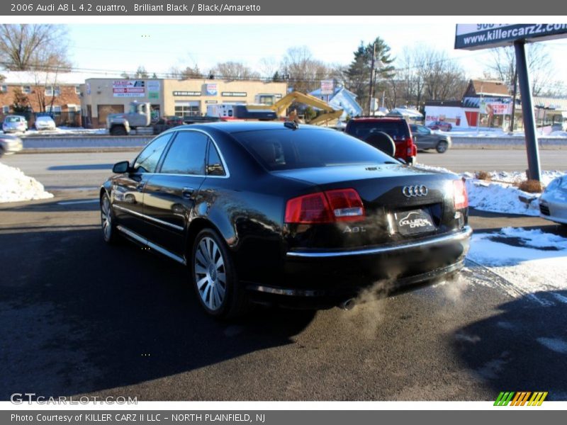 Brilliant Black / Black/Amaretto 2006 Audi A8 L 4.2 quattro