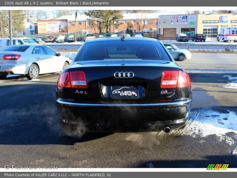 Brilliant Black / Black/Amaretto 2006 Audi A8 L 4.2 quattro