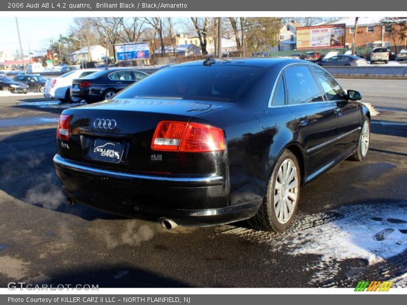 Brilliant Black / Black/Amaretto 2006 Audi A8 L 4.2 quattro
