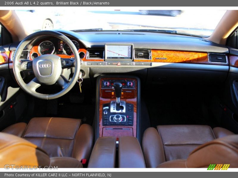 Brilliant Black / Black/Amaretto 2006 Audi A8 L 4.2 quattro