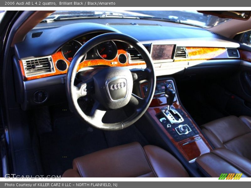 Brilliant Black / Black/Amaretto 2006 Audi A8 L 4.2 quattro