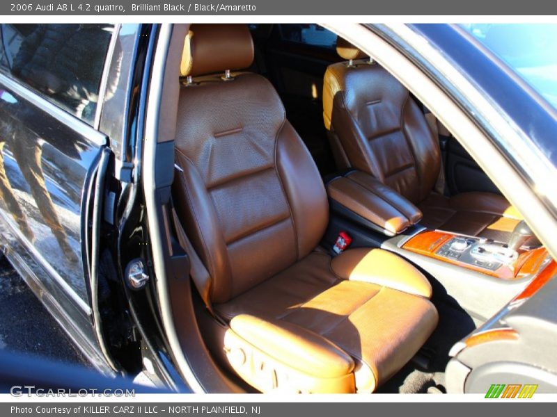 Brilliant Black / Black/Amaretto 2006 Audi A8 L 4.2 quattro