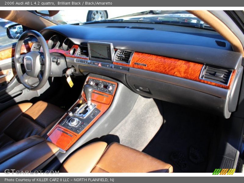 Brilliant Black / Black/Amaretto 2006 Audi A8 L 4.2 quattro