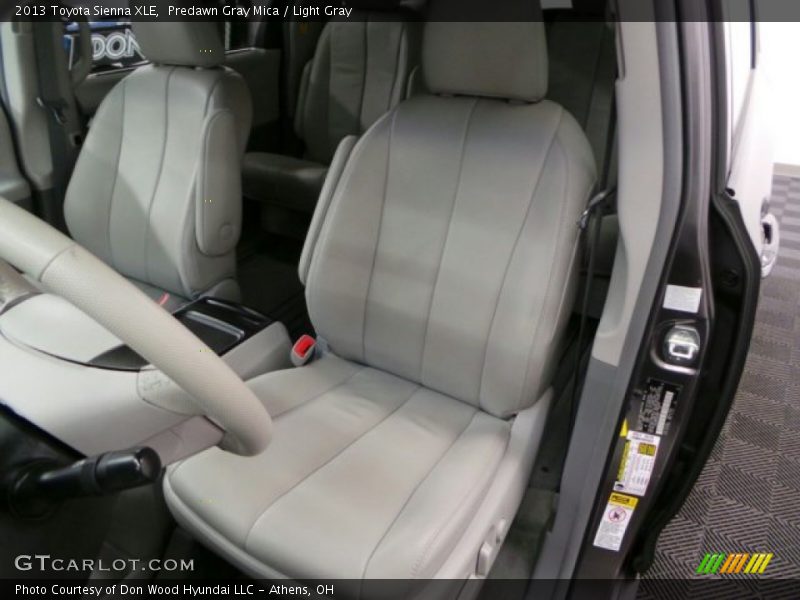 Predawn Gray Mica / Light Gray 2013 Toyota Sienna XLE
