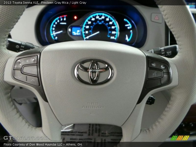 Predawn Gray Mica / Light Gray 2013 Toyota Sienna XLE