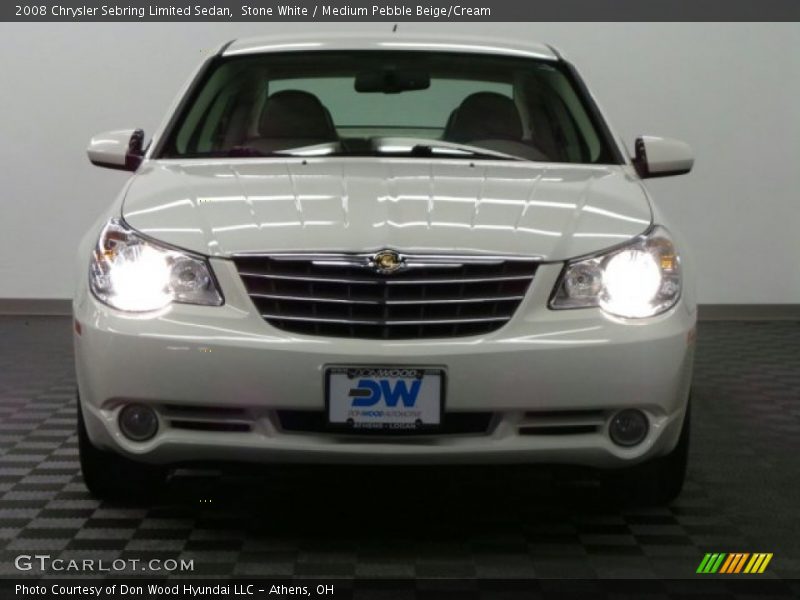 Stone White / Medium Pebble Beige/Cream 2008 Chrysler Sebring Limited Sedan