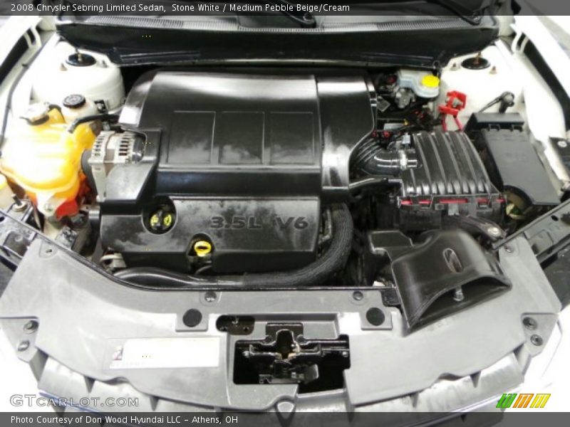 Stone White / Medium Pebble Beige/Cream 2008 Chrysler Sebring Limited Sedan