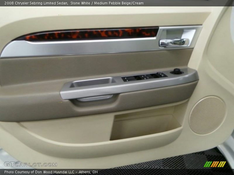 Stone White / Medium Pebble Beige/Cream 2008 Chrysler Sebring Limited Sedan