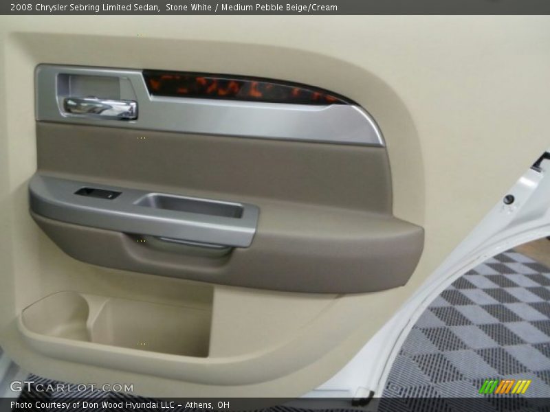 Stone White / Medium Pebble Beige/Cream 2008 Chrysler Sebring Limited Sedan