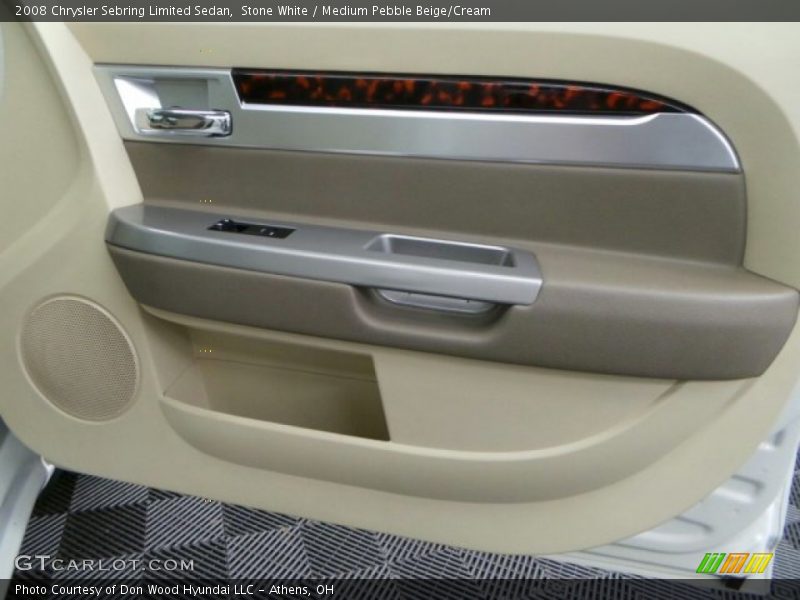 Stone White / Medium Pebble Beige/Cream 2008 Chrysler Sebring Limited Sedan