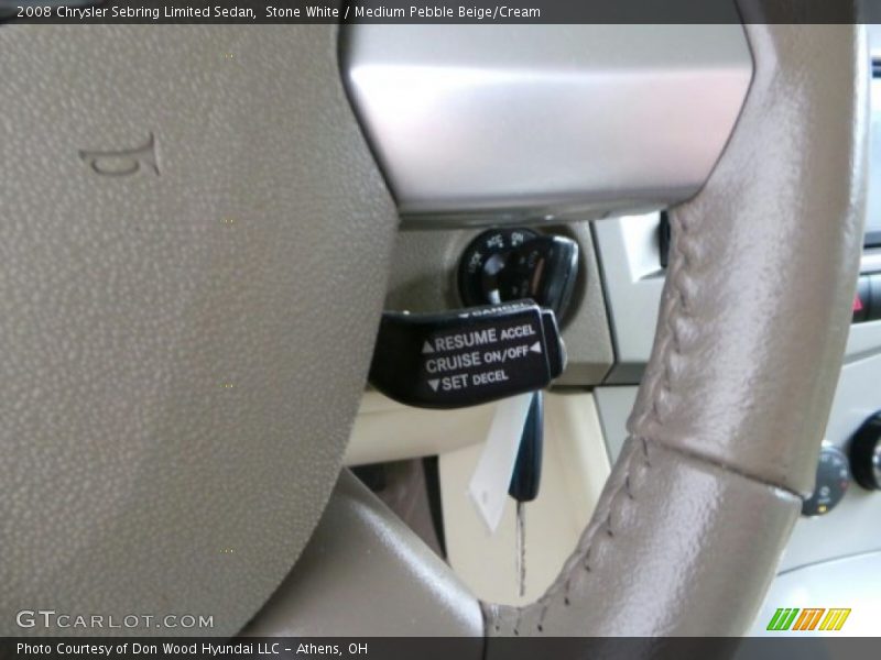 Stone White / Medium Pebble Beige/Cream 2008 Chrysler Sebring Limited Sedan