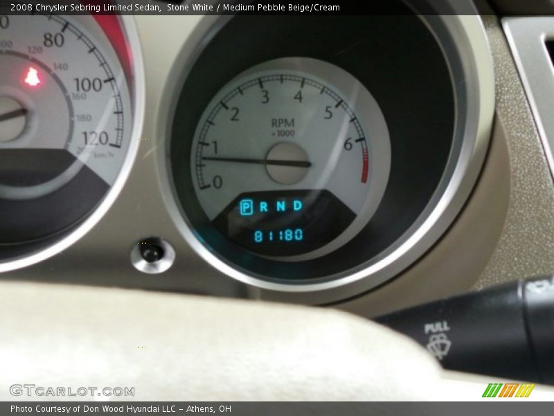 Stone White / Medium Pebble Beige/Cream 2008 Chrysler Sebring Limited Sedan
