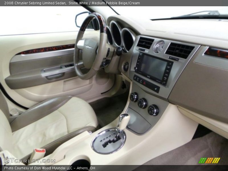 Stone White / Medium Pebble Beige/Cream 2008 Chrysler Sebring Limited Sedan