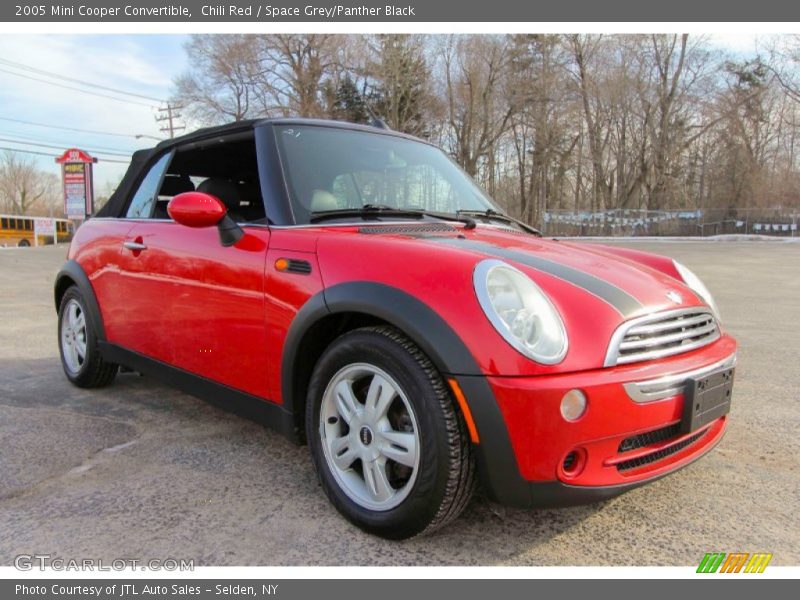 Chili Red / Space Grey/Panther Black 2005 Mini Cooper Convertible