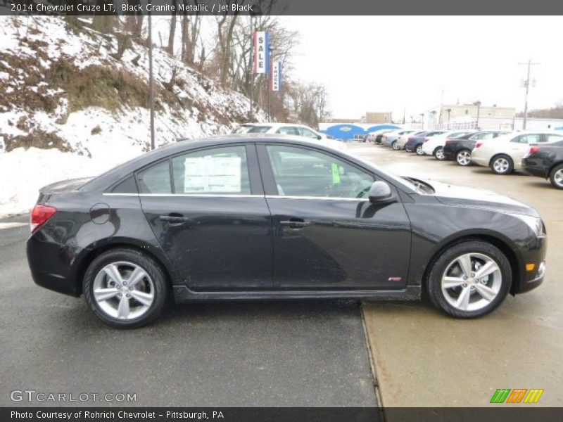 Black Granite Metallic / Jet Black 2014 Chevrolet Cruze LT