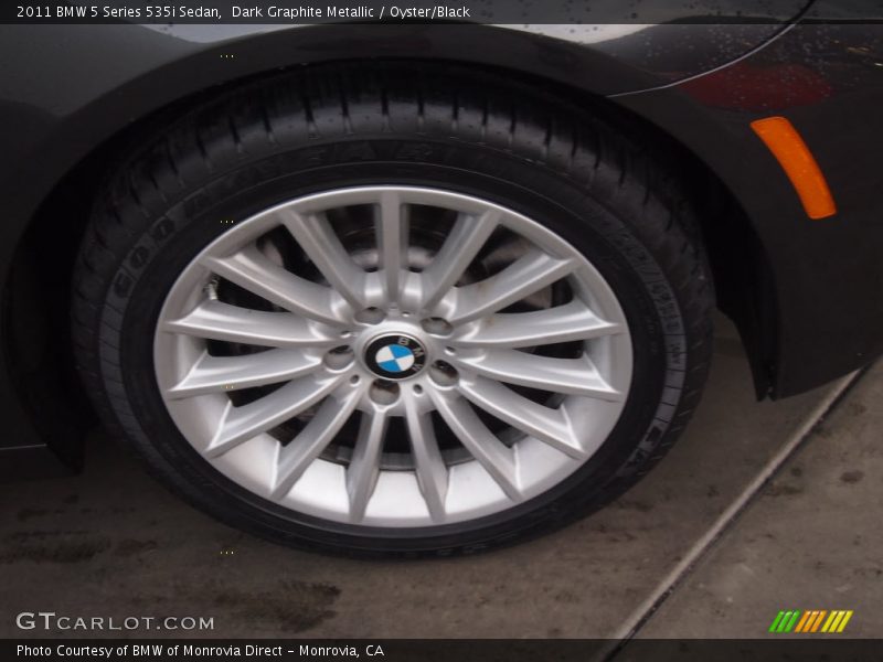 Dark Graphite Metallic / Oyster/Black 2011 BMW 5 Series 535i Sedan
