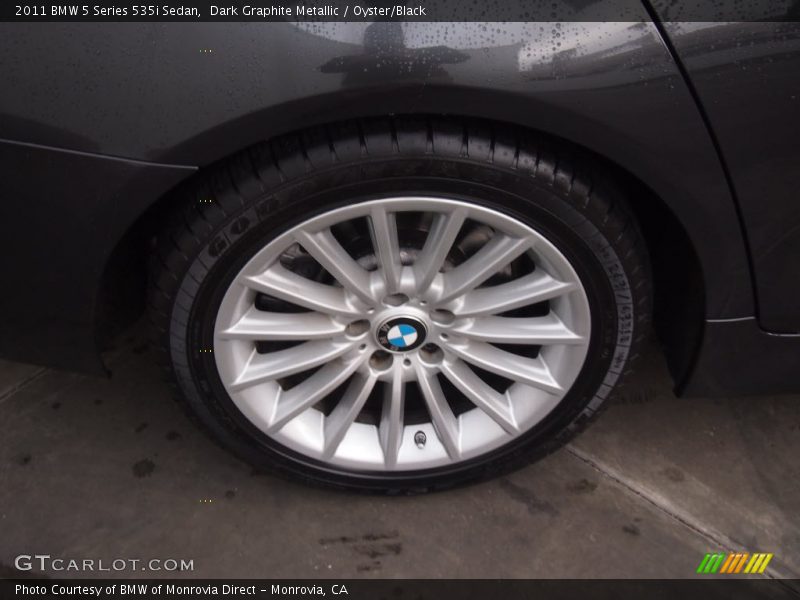 Dark Graphite Metallic / Oyster/Black 2011 BMW 5 Series 535i Sedan