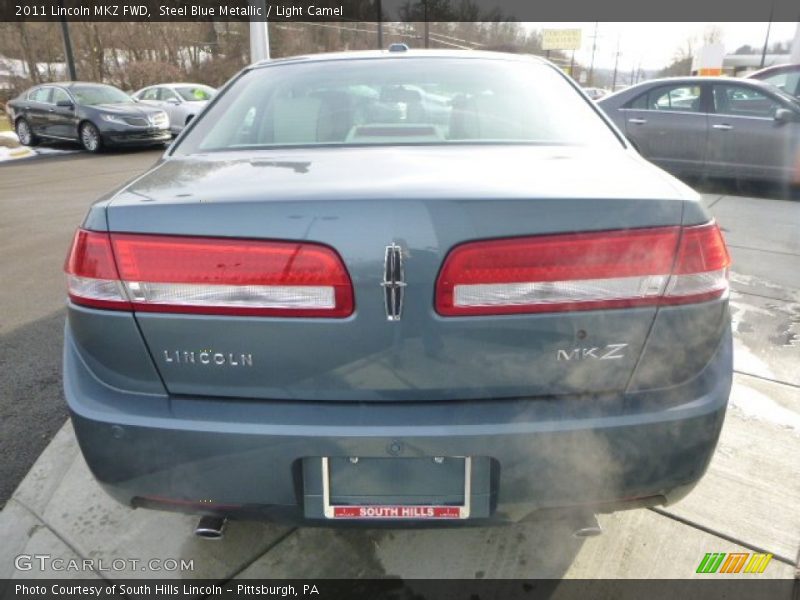 Steel Blue Metallic / Light Camel 2011 Lincoln MKZ FWD