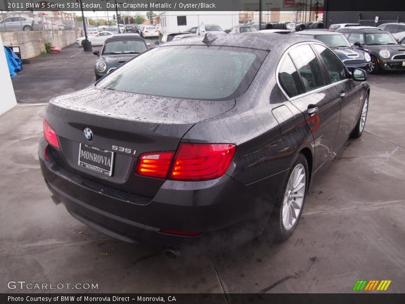 Dark Graphite Metallic / Oyster/Black 2011 BMW 5 Series 535i Sedan