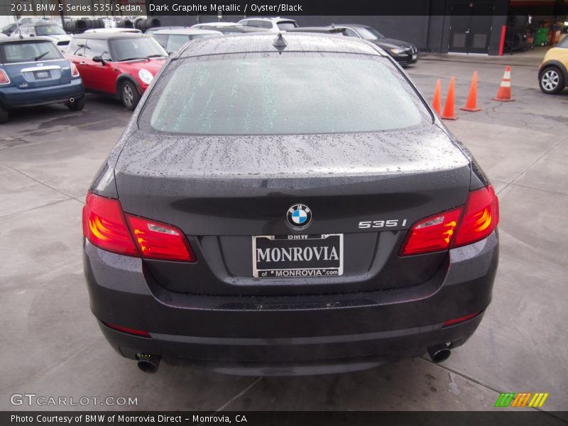 Dark Graphite Metallic / Oyster/Black 2011 BMW 5 Series 535i Sedan