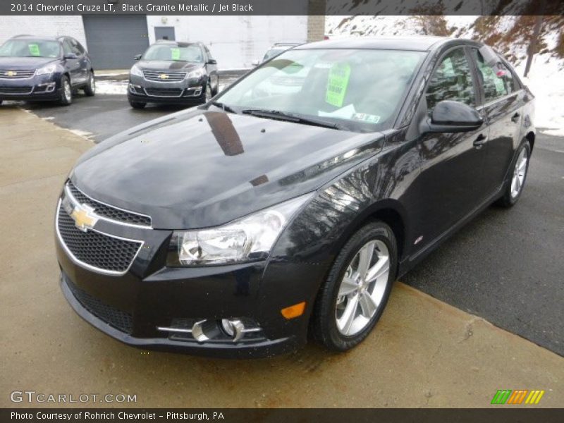 Black Granite Metallic / Jet Black 2014 Chevrolet Cruze LT