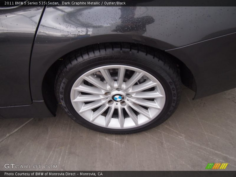 Dark Graphite Metallic / Oyster/Black 2011 BMW 5 Series 535i Sedan