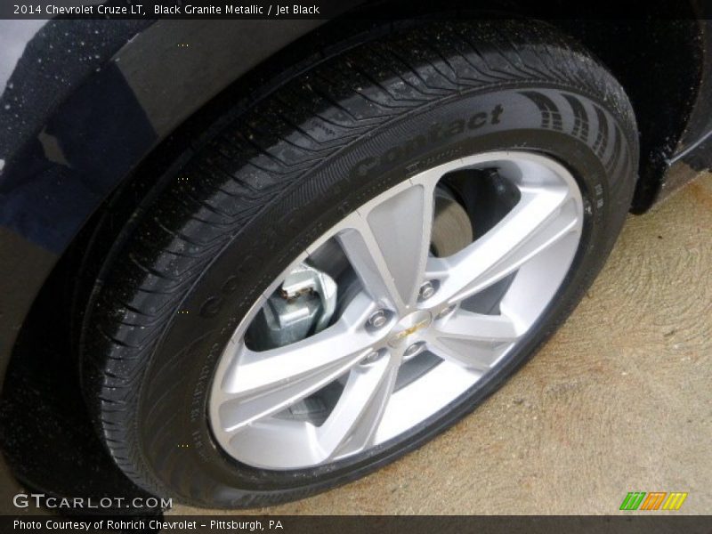 Black Granite Metallic / Jet Black 2014 Chevrolet Cruze LT