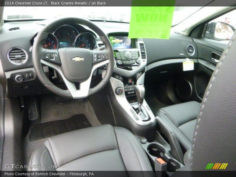 Black Granite Metallic / Jet Black 2014 Chevrolet Cruze LT