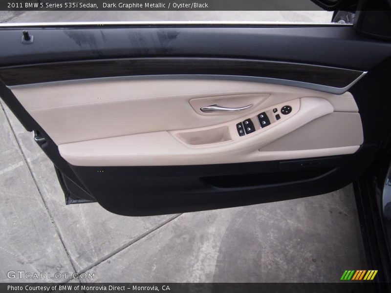 Dark Graphite Metallic / Oyster/Black 2011 BMW 5 Series 535i Sedan