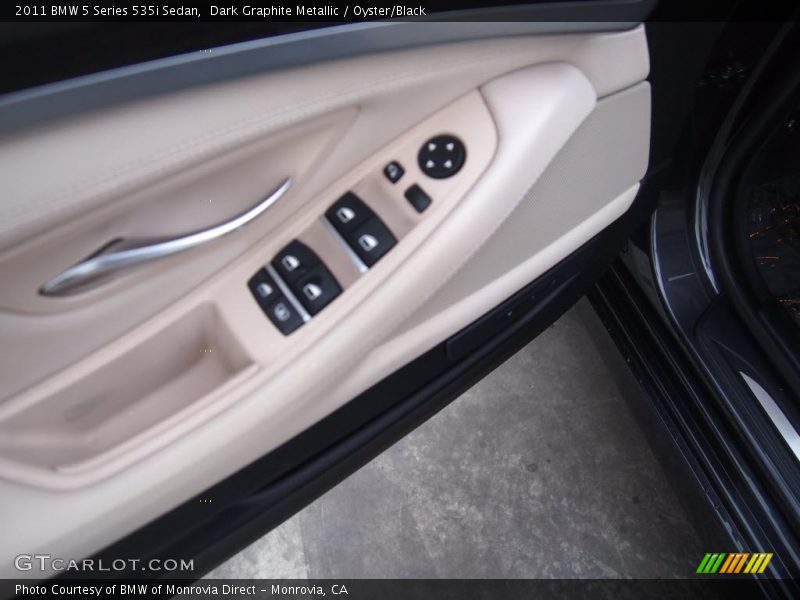 Dark Graphite Metallic / Oyster/Black 2011 BMW 5 Series 535i Sedan