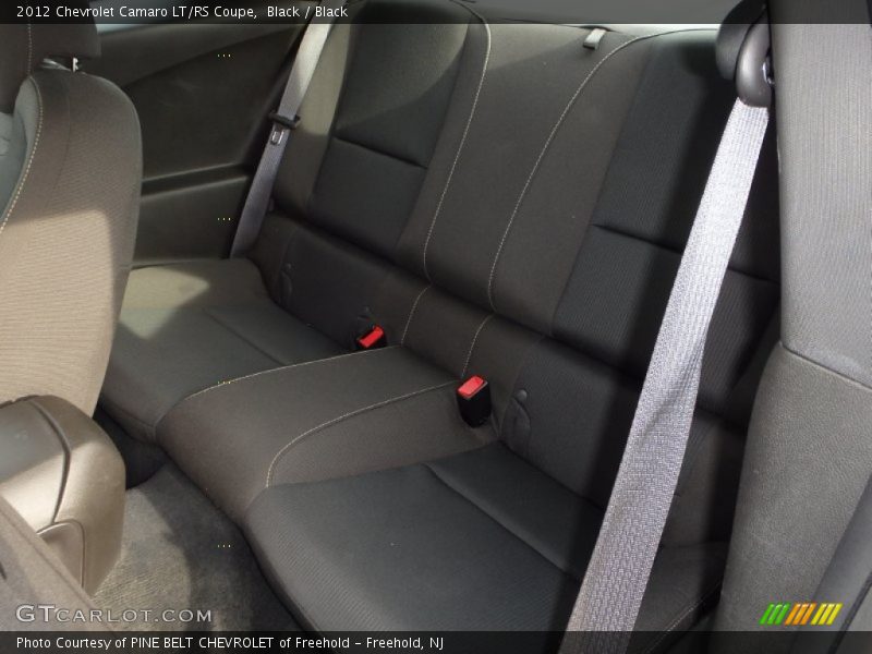 Rear Seat of 2012 Camaro LT/RS Coupe