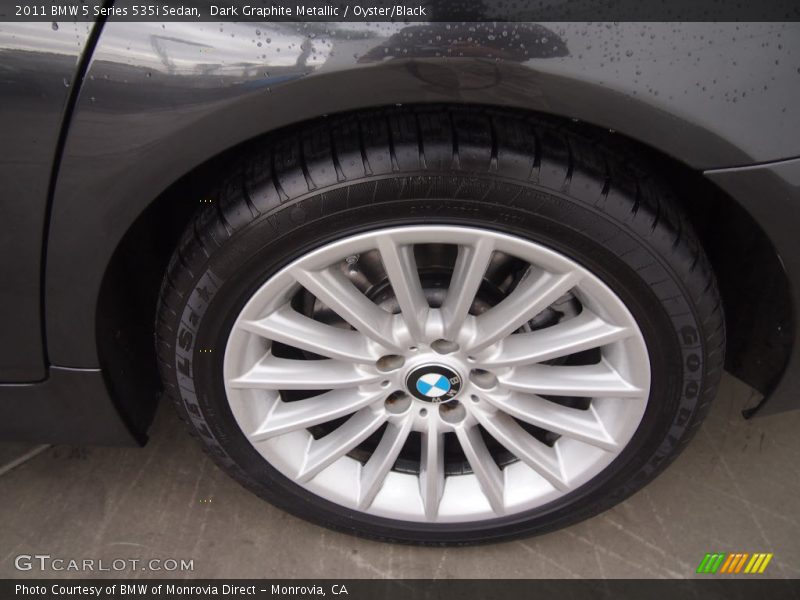 Dark Graphite Metallic / Oyster/Black 2011 BMW 5 Series 535i Sedan