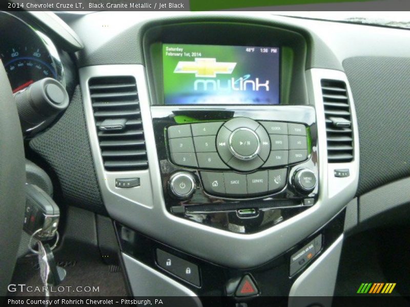Black Granite Metallic / Jet Black 2014 Chevrolet Cruze LT