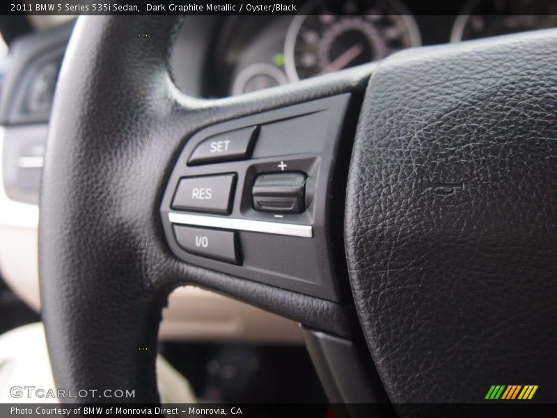 Dark Graphite Metallic / Oyster/Black 2011 BMW 5 Series 535i Sedan