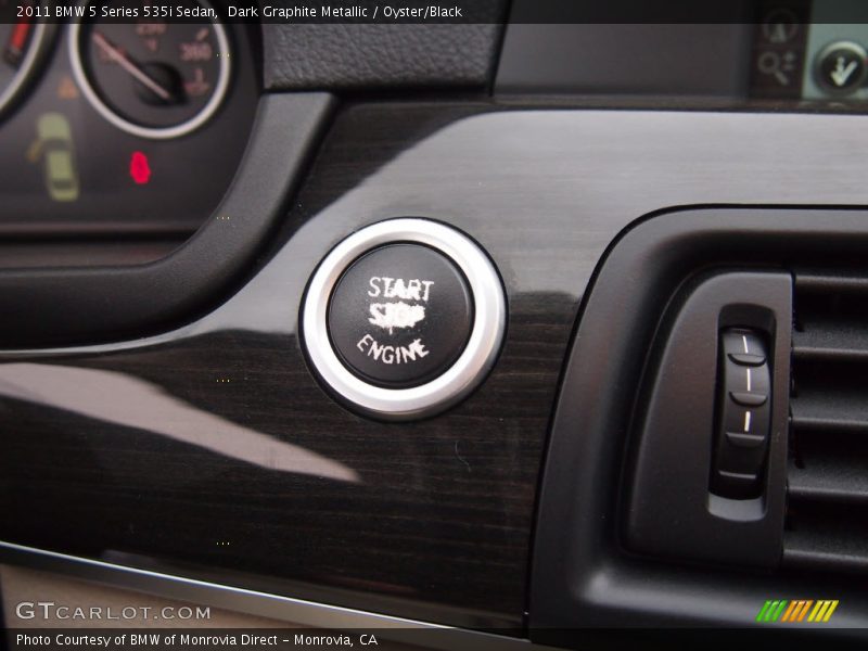 Dark Graphite Metallic / Oyster/Black 2011 BMW 5 Series 535i Sedan