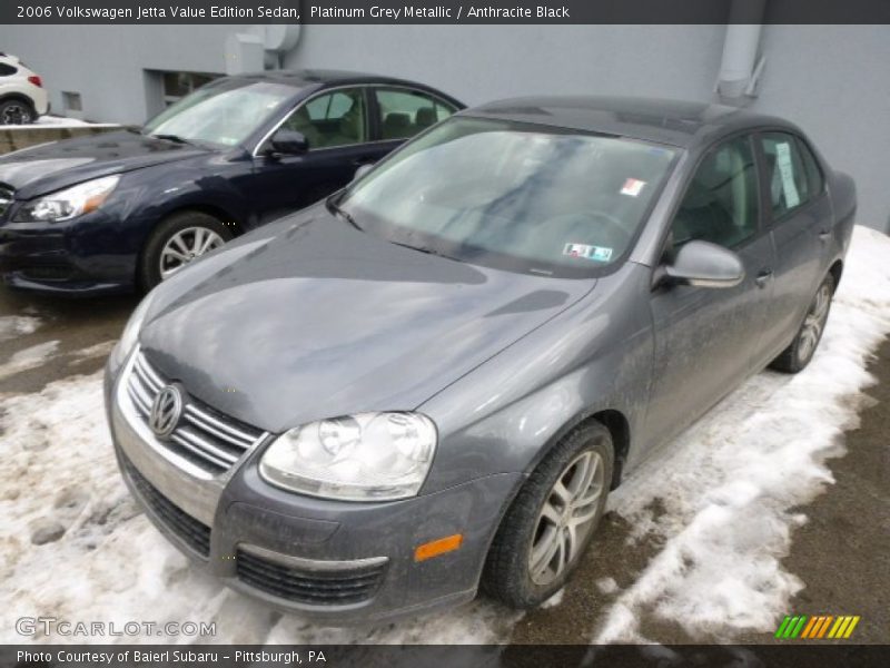 Platinum Grey Metallic / Anthracite Black 2006 Volkswagen Jetta Value Edition Sedan